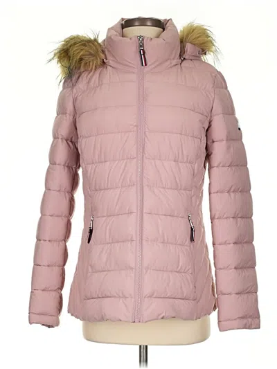 Pre-owned Tommy Hilfiger Snow Jacket In Pink