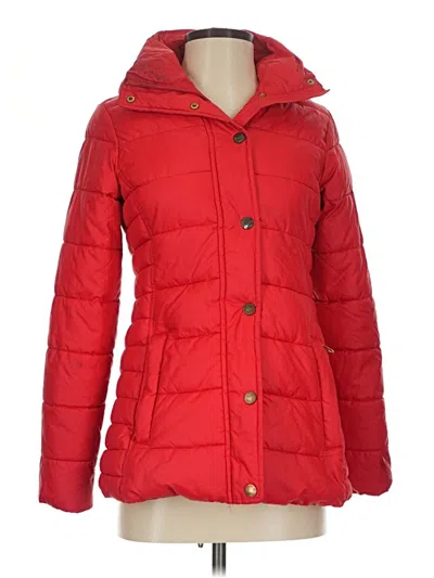 Pre-owned Tommy Hilfiger Snow Jacket In Red