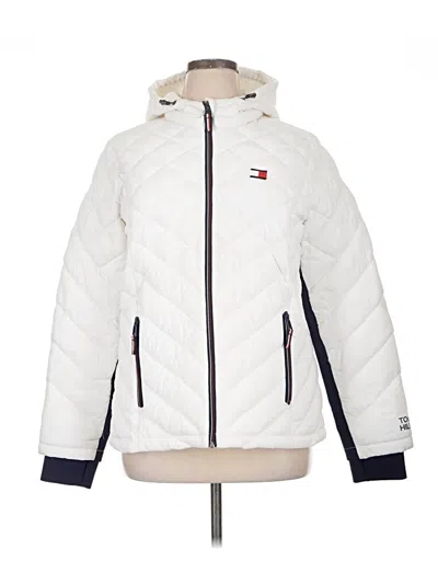 Pre-owned Tommy Hilfiger Snow Jacket In White
