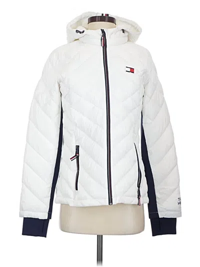 Pre-owned Tommy Hilfiger Snow Jacket In White
