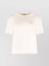 Tommy Hilfiger Sofia Richie Grainge X Cotton Crew-neck T-shirt In White