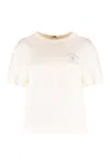 Tommy Hilfiger X Sofia Richie Grainge Graphic-print T-shirt In Panna