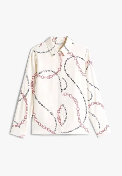 Tommy Hilfiger Soft Viscose Regular Ls Shirt In White