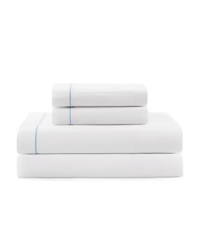 Tommy Hilfiger Solid 200-thread Count Hem Stripe Cotton Percale 3-pc. Sheet Set, Twin