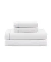 TOMMY HILFIGER SOLID 200-THREAD COUNT HEM STRIPE COTTON PERCALE 4-PC. SHEET SET, QUEEN
