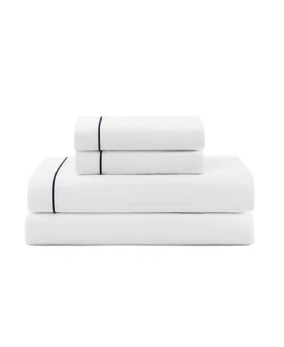 Tommy Hilfiger Solid 200-thread Count Hem Stripe Cotton Percale 4-pc. Sheet Set, Queen
