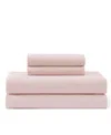 Tommy Hilfiger Solid 144-thread Count Cotton Chambray Washed 4-pc. Sheet Set, Queen In Pink