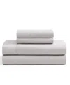 Tommy Hilfiger Solid 200-thread Count Cotton Percale 4-pc. Sheet Set, King In Rocky Gray