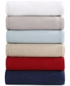 Tommy Hilfiger Solid Cotton Pique Blanket