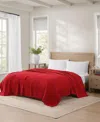 Tommy Hilfiger Solid Cotton Pique Blanket, Full/queen