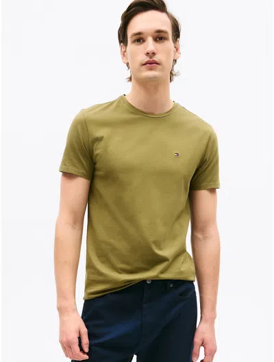 Tommy Hilfiger Essential Solid Mens T-shirt In Battle Green