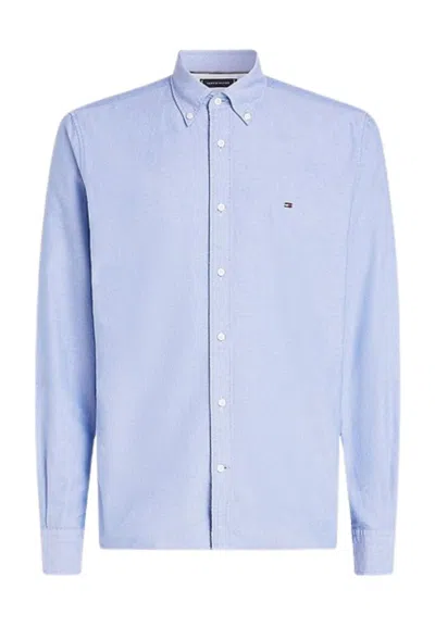 Tommy Hilfiger Solid Heritage Oxford Rf Shirt In Azzurro