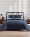 Tommy Hilfiger Solid Microfiber 7-pc. Comforter Set, Full/queen In Blue