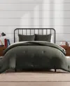 Tommy Hilfiger Solid Microfiber 7-pc. Comforter Set, Full/queen In Green