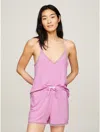 Tommy Hilfiger Solid Modal Cami In Sweet Pea Pink