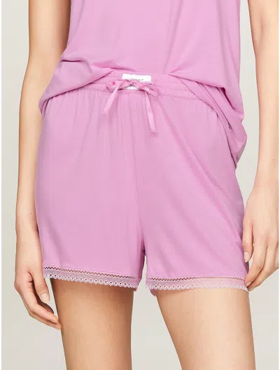 Tommy Hilfiger Solid Modal Short In Pink