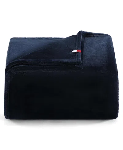 Tommy Hilfiger Solid Plush Blanket, Twin