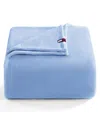 Tommy Hilfiger Solid Plush Blanket, Twin
