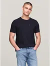Tommy Hilfiger T-shirt With Round Neck And Short Sleeves In Navy
