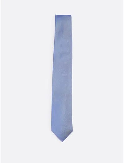Tommy Hilfiger Solid Silk Tie In Light Blue