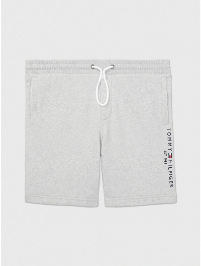 Tommy Hilfiger Solid Sweatshort In Bc16 Grey Heather