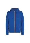 Tommy Hilfiger Global Stripe Full Zip Hoodie Blue In Blu