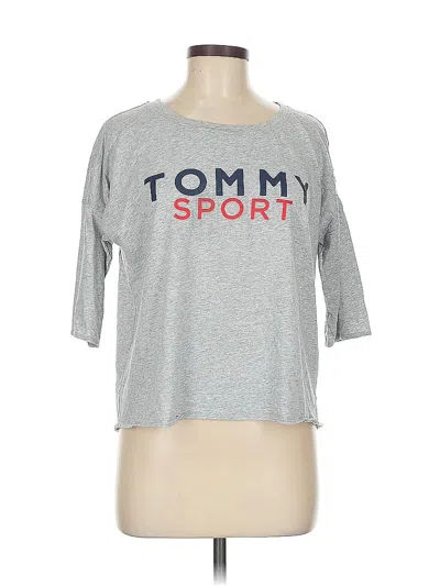 Pre-owned Tommy Hilfiger Sport 3/4 Sleeve T-shirt In Gray