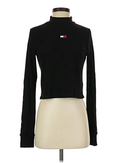 Pre-owned Tommy Hilfiger Sport Long Sleeve Turtleneck In Black