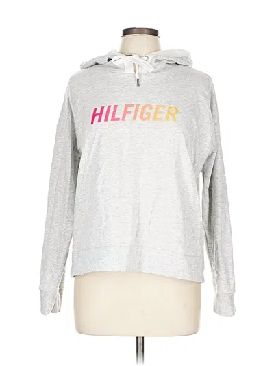 Pre-owned Tommy Hilfiger Sport Pullover Hoodie In Silver