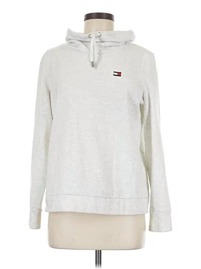 Pre-owned Tommy Hilfiger Sport Pullover Hoodie In Silver