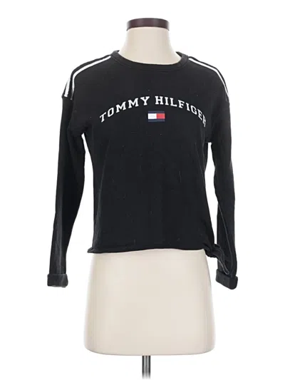 Pre-owned Tommy Hilfiger Sport Pullover Sweater In Black