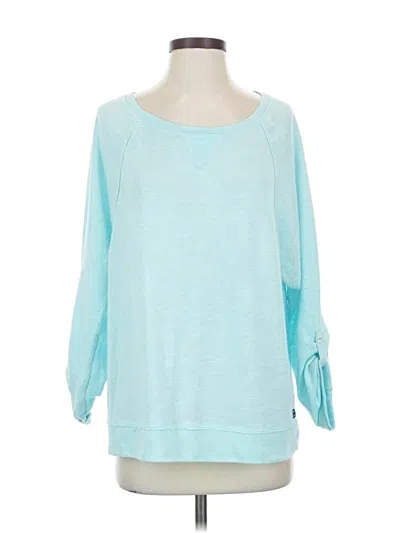 Pre-owned Tommy Hilfiger Sport Pullover Sweater In Teal