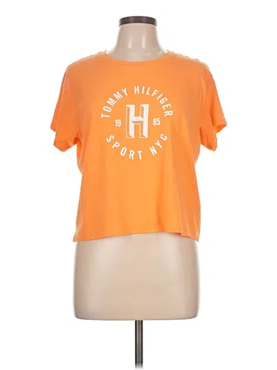 Pre-owned Tommy Hilfiger Sport Short Sleeve T-shirt In Orange
