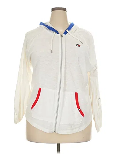Pre-owned Tommy Hilfiger Sport Track Jacket In White
