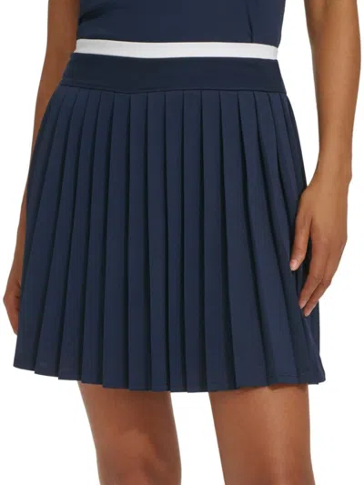 Tommy Hilfiger Sport Women's Pleated Mini Skirt In Navy