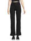 Tommy Hilfiger Sport Women's Slit Cuff Bootcut Pants In Black