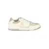 Tommy Hilfiger Beige Sports Sneakers With Unique Embroidery In White