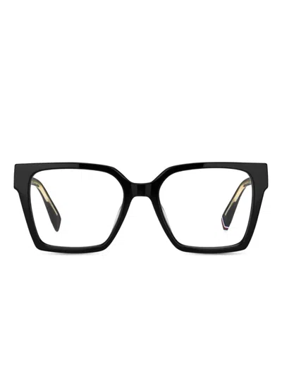 Tommy Hilfiger Square-frame Glasses In Black