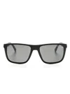 Tommy Hilfiger Square-frame Matte Sunglasses In Black