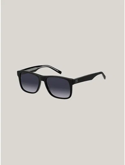 Tommy Hilfiger Square Frame Sunglasses In Black | ModeSens 