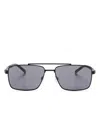 Tommy Hilfiger Square-frame Sunglasses In Schwarz