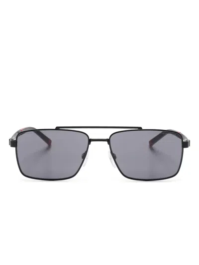 Tommy Hilfiger Square-frame Sunglasses In Schwarz
