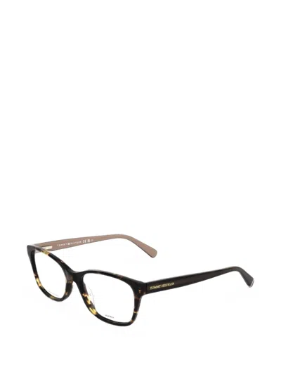 Tommy Hilfiger Square-frame Glasses In Brown