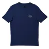 Tommy Hilfiger Stack Logo Cotton T-shirt In Blue