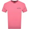 Tommy Hilfiger Stack Logo T-shirt In Pink