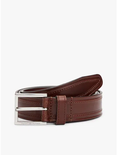 Tommy Hilfiger Stitched Leather Belt