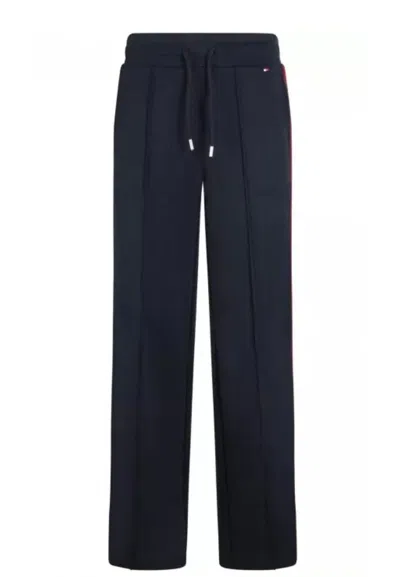 Tommy Hilfiger Str Split Global Stripe Pants In Blu