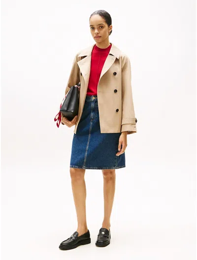 Tommy Hilfiger Straight Fit Denim Skirt