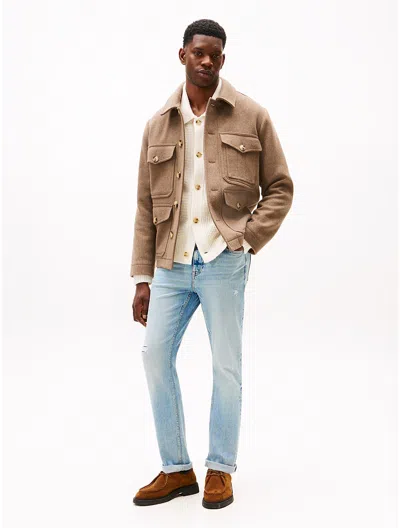 Tommy Hilfiger Straight Fit Jean In Brown