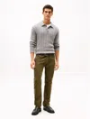 Tommy Hilfiger Straight Fit Stretch Corduroy Pant In Green